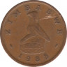 Монета. Зимбабве. 1 цент 1988 год. ав.