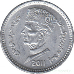 Монета. Пакистан. 1 рупия 2011 год.