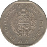 Монета. Перу. 1 соль 2007 год. ав.