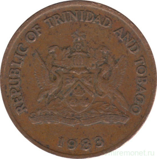 Монета. Тринидад и Тобаго. 5 центов 1983 год.