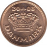 Монета. Дания. 50 эре 2008 год. ав.