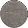 Монета. Норвегия. 1 крона 1959 год. ав.