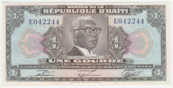 Банкнота. Гаити. 1 гурд 1979 год. Тип 230.