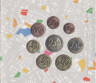 Монеты. Бельгия. Набор евро в буклете 2019 год. (10 штук). 400 лет статуе "Писающий мальчик". рев.