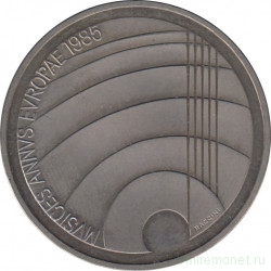 Монета. Швейцария. 5 франков 1985 год. Год музыки.