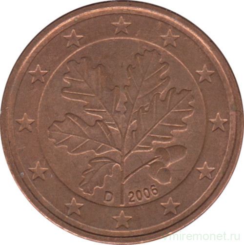 Монета. Германия. 5 центов 2006 год (D).