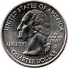 Реверс.Монета. США. 25 центов 2006 год. Штат № 37 Небраска. Монетный двор D.