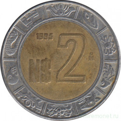 Монета. Мексика. 2 песо 1995 год.