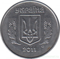 Монета. Украина. 2 копейки 2011 год.