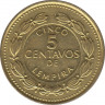 Монета. Гондурас. 5 сентаво 1994 год. рев.