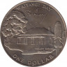 Монета. Новая Зеландия. 1 доллар 1977 год. 25 лет правления Елизаветы II. ав.