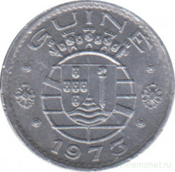 Монета. Гвинея-Бисау. 10 сентаво 1973 год.