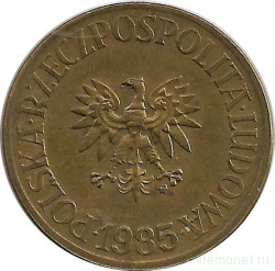 Монета. Польша. 5 злотых 1985 год.