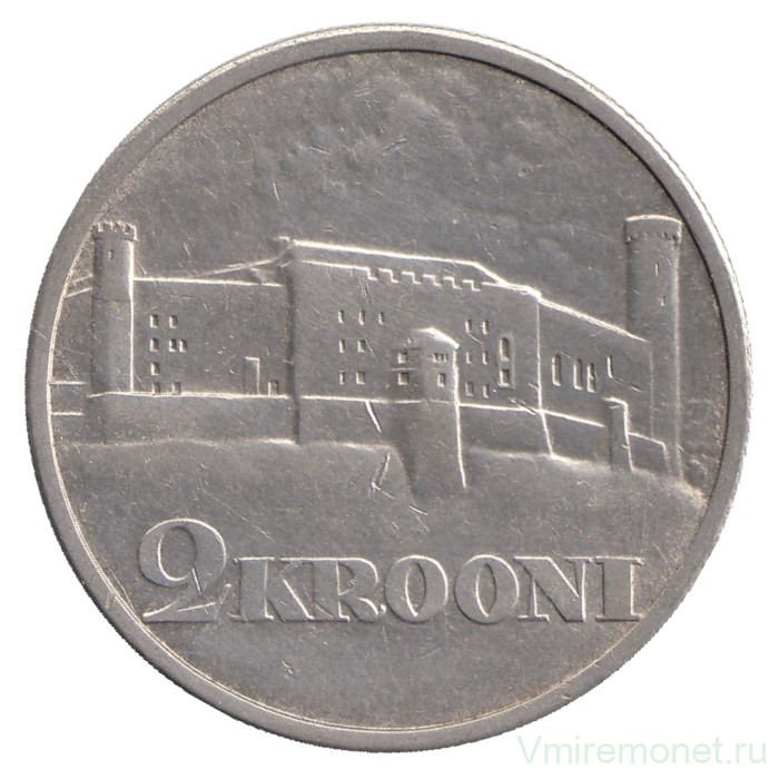 Монета. Эстония. 2 кроны 1930 год. Крепость.
