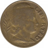 Монета. Аргентина. 5 сентаво 1947 год. ав.