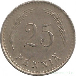 Монета. Финляндия. 25 пенни 1921 год.