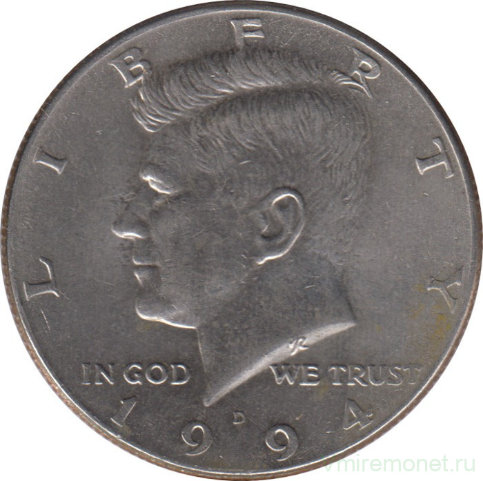Монета. США. 50 центов 1994 год. Монетный двор D.