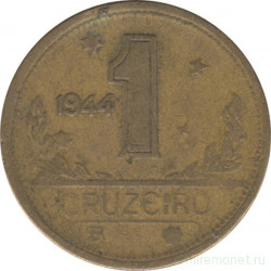 Монета. Бразилия. 1 крузейро 1944 год. Аверс - "BR".