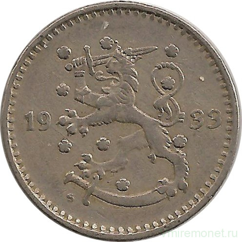 Монета. Финляндия. 1 марка 1933 год.