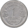  Монета. Франция. 1 франк 1948 год. Монетный двор - Париж. ав.