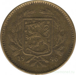 Монета. Финляндия. 5 марок 1946 год.