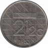 Монета. Нидерланды. 2,5 гульдена 1983 год. ав.
