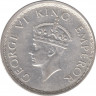 Монета. Британская Индия. 1/2 рупии 1941 год. Точка. рев.