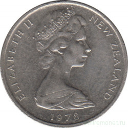 Монета. Новая Зеландия. 5 центов 1978 год.