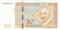 Банкнота. Босния и Герцеговина. 10 конвертируемых марок 2024 год. Тип 81а(4).