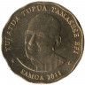 Монета. Самоа. 2 тала 2011 год.