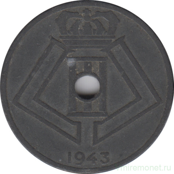 Монета. Бельгия. 25 сантимов 1943 год. BELGIQUE-BELGIE.