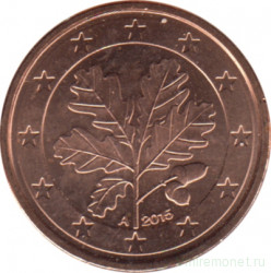 Монета. Германия. 1 цент 2015 год. (A).