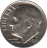  Монета. США. 10 центов 1983 год. Монетный двор P. ав.