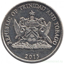 Монета. Тринидад и Тобаго. 25 центов 2015 год. 