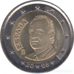 Монеты. Испания. Набор евро 8 монет 2008 год. 1, 2, 5, 10, 20, 50 центов, 1, 2 евро.