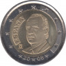 Монеты. Испания. Набор евро 8 монет 2008 год. 1, 2, 5, 10, 20, 50 центов, 1, 2 евро. ав.