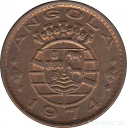 Монета. Ангола. 1 эскудо 1974 год.
