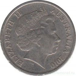 Монета. Австралия. 5 центов 2010 год.