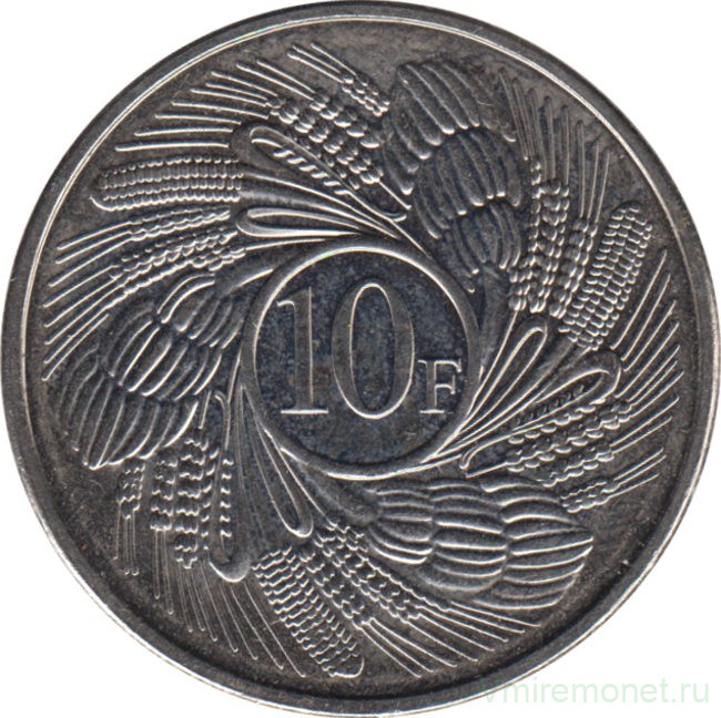 Монета. Бурунди. 10 франков 2011 год.