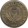 Монета. Кипр. 1 цент 1983 год. ав.