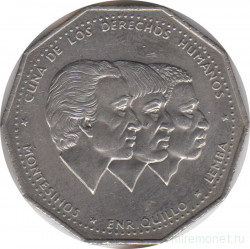Монета. Доминиканская республика. 1 песо 1983 год.