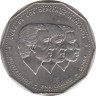 Монета. Доминиканская республика. 1 песо 1983 год. ав.