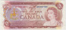 Банкнота. Канада. 2 доллара 1974 год. Тип 86а. ав.
