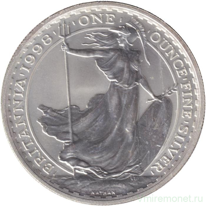 Монета. Великобритания. 2 фунта 1998 год. Стоящая Британия.