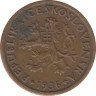 Монета. Чехословакия. 10 геллеров 1936 год. ав.