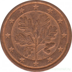 Монета. Германия. 1 цент 2014 год. (G).