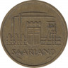 Монета. Французский протекторат Саар (1947-1956 , ныне ФРГ). 20 франков 1954 год. рев.