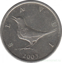 Монета. Хорватия. 1 куна 2003 год.