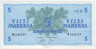 Банкнота. Финляндия. 5 марок 1963 год. Лит B. Тип 106Aa(38).