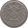 Монета. Германия (Германская империя 1871-1922). 5 пфеннигов 1908 год. (А). рев.